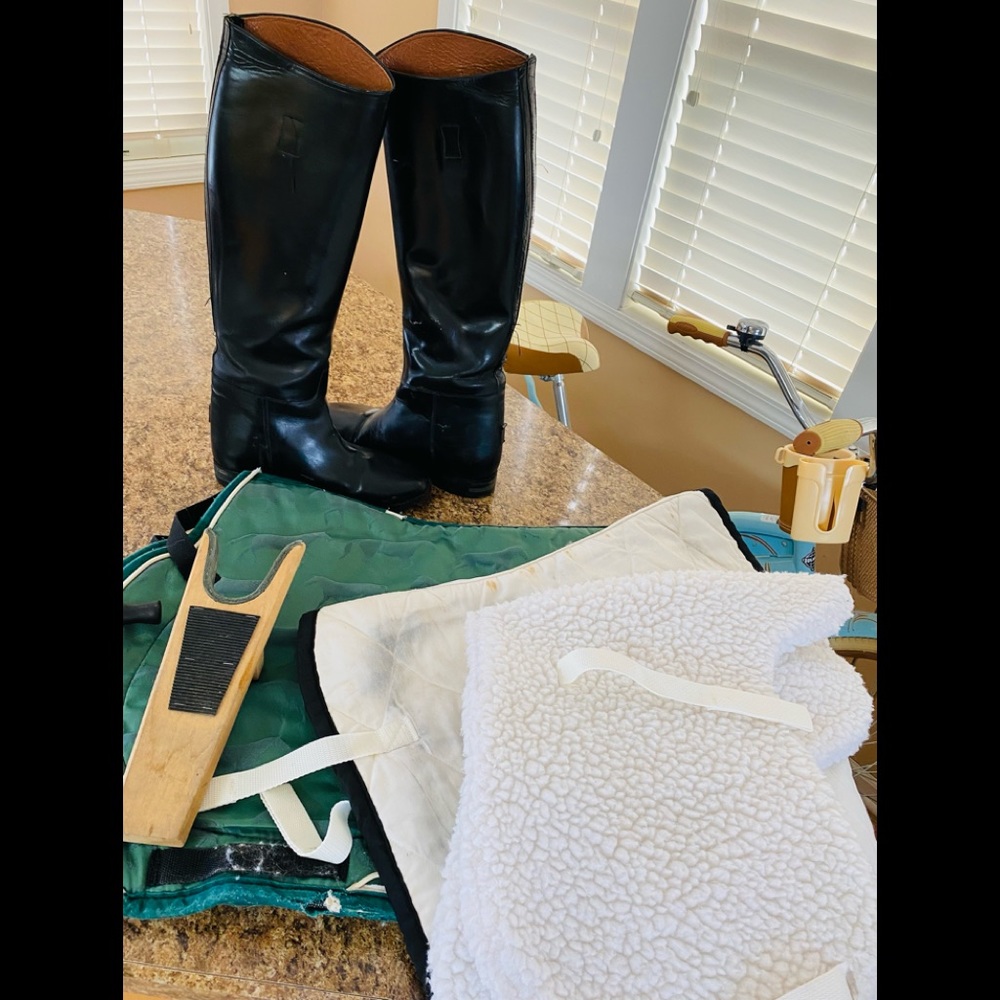 equestrian boots only, saddle pad Sold Already